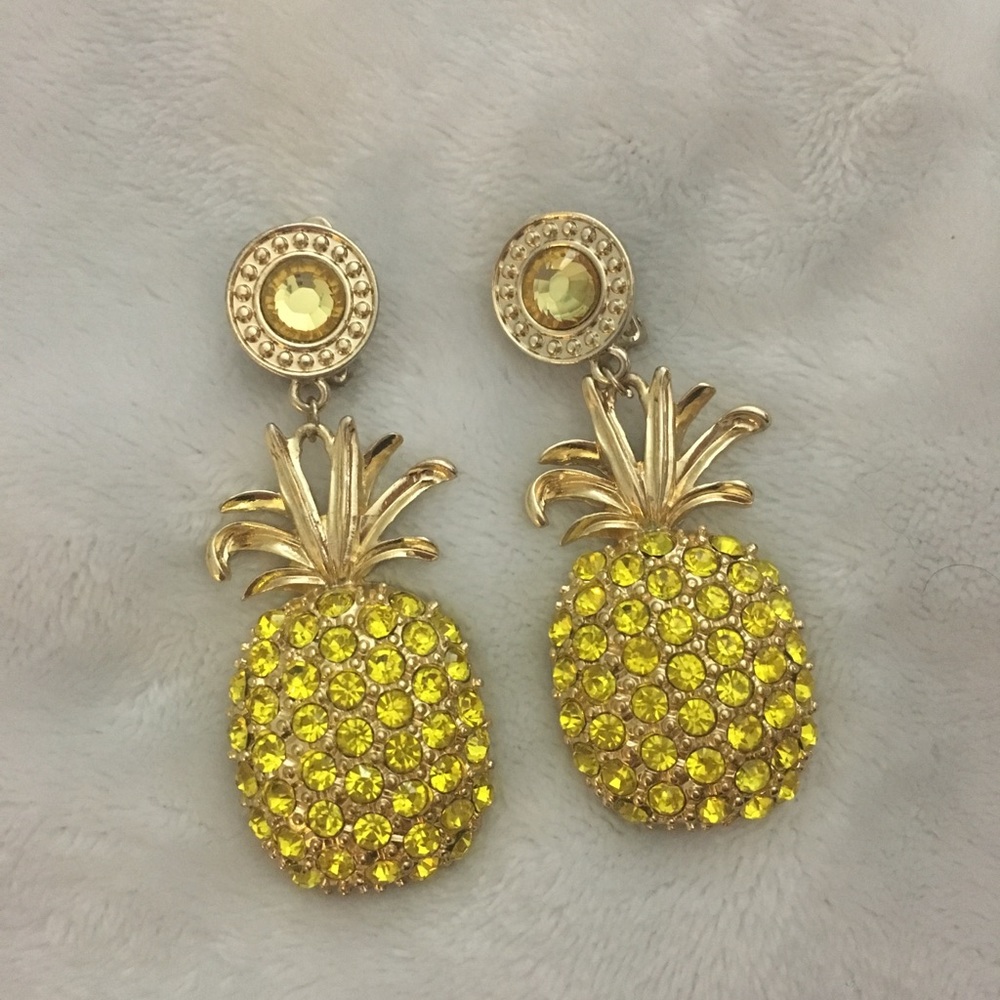 H&M pineapple earrings